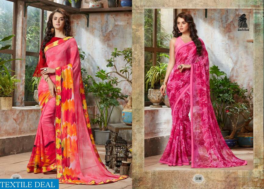 Sahiba lotus vol-8 Wholesale Fancy Fabrics Saree